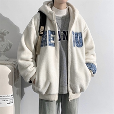 2024冬上新加绒加厚简约棉衣羊羔绒连帽外套男女988-P110控价158，男装棉衣，电商A441-1