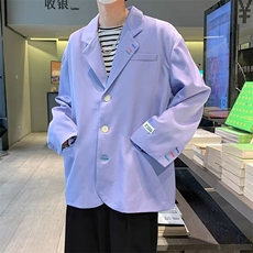 休闲西装男韩版潮流痞子帅气个性2024秋冬季新款ins外套W5135-P43，男装西服，星座412-3