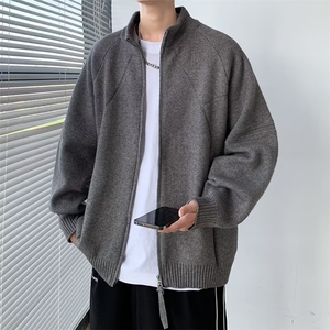 高质量针织开衫男女韩版潮流宽松2024冬季ins毛衣外套MZ631-P66图片