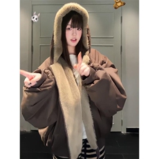 两面穿现货重磅短款座山雕棉衣男女双面穿毛毛绒棉服加厚外套，男装棉衣，电商A486-1