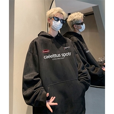 抖音得物供货提供视频秋冬重磅美式麂皮绒连帽卫衣JLM34，男装卫衣，电商A486