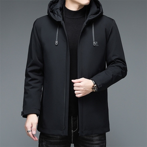 AN9858钱塘2020-3秋冬新款中老年男士商务休闲连帽羽绒服外套P219图片