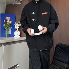 JK102/P65加棉P85秋冬设计感飞机扣夹克加厚男防水宽松外套棉衣，男装夹克，电商基地A050