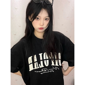 万针全刺绣工艺抖音得物高品质260克重磅纯棉双纱美式高街短袖T恤图片