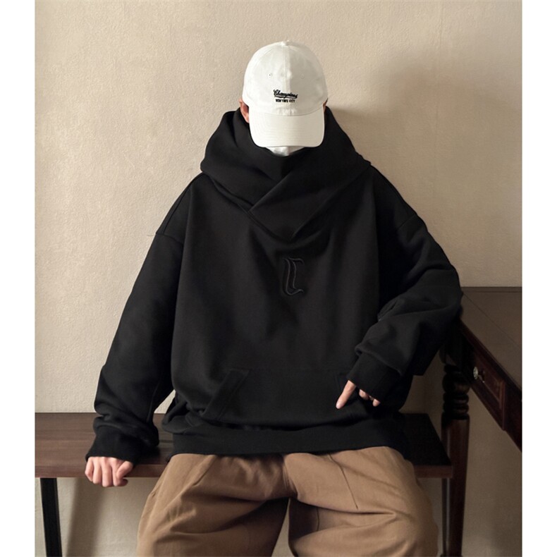 WY103-P45春季黑武士美式重工业机能风潮牌连帽卫衣,男装卫衣,星座1501-1