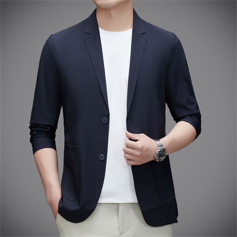 ZL-C66812男式春夏新款长袖简约西服休闲商务便服西装防晒服,男装西服,电商B360