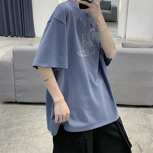 wassup candy冰丝短袖t恤男夏季潮牌休闲上衣港风ins潮流休闲半袖图片