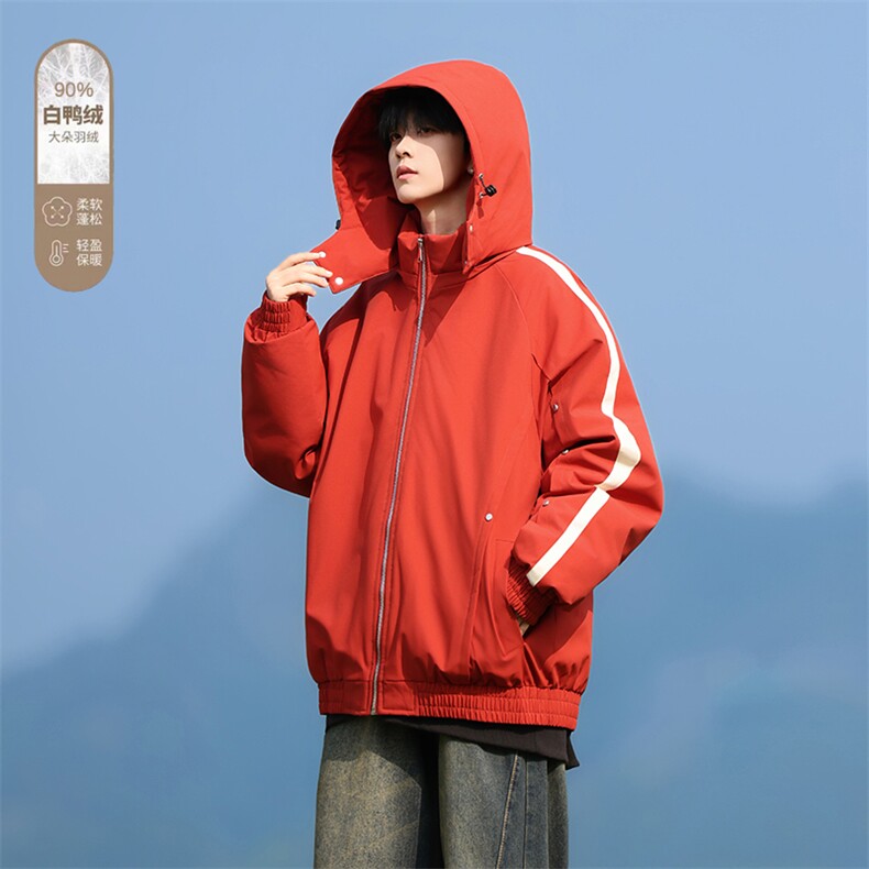 Y8876-P248L-9XL新标90绒冬季新款大码连帽羽绒服,男装羽绒服,星座109