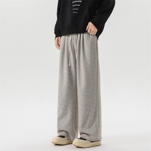 8XL-M特大码工装加绒裤男纯色宽松裤卫裤休闲基础款K995P65图片