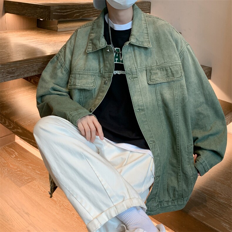 牛仔外套男春秋韩版潮流潮牌夹克男休闲百搭上衣服JK02078-P62,男装夹克,星座308B-1