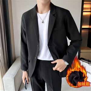 ins休闲西服男韩版潮流痞帅气小西装上衣港风潮牌单西外套图片