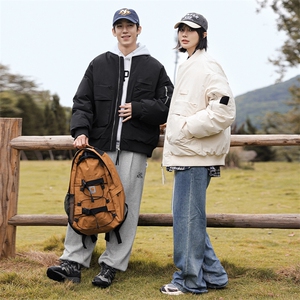 新款冬季棉衣潮牌工装羽绒棉服情侣加厚棉袄外套 A436-5973-P125图片