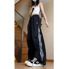 美式hiphop跳爵士舞裤子女侧拉链伞兵工装裤宽松阔腿裤LK9900-P45，男装工装外套，星座1008