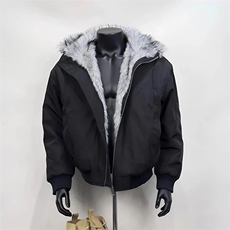 203-6FM78P93特冬季座山雕毛领男加厚短款棉服，男装棉衣，星座203-6(原电商259)