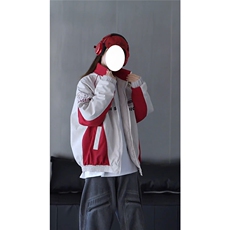 抖音视频截图只展示大货已到印花立领机车潮牌棉服77950特P85，男装棉衣，星座226-2