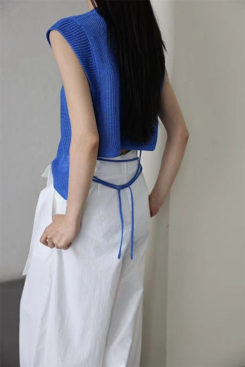 夏季新款短袖t恤女薄款圆领针织宽松百搭半袖上衣，女装T恤，斯尔特羊绒