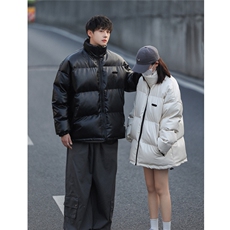 冬季PU皮加厚棉衣棉服机能风拉链装饰ZM082-P110控139，男装棉衣，星座1408-1