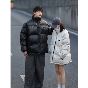 冬季PU皮加厚棉衣棉服机能风拉链装饰ZM082-P110控139图片