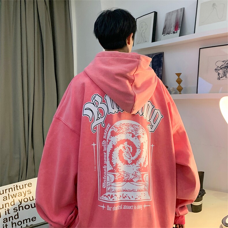 直播品质500克重磅潮牌美式做旧炒雪花水洗加绒卫衣H361JR特P65,男装卫衣,电商A486