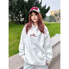 重磅刺绣连帽卫衣男秋冬美式复古潮牌硬挺帽衫情侣外套WYF15P46，女装短外套，星座1013-5