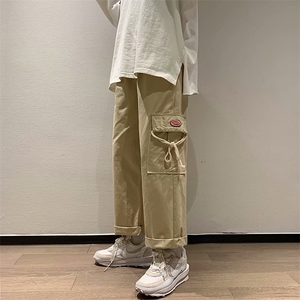 直筒工装裤男ins潮牌宽松韩版潮流休闲裤情侣阔腿长裤G2188-p35图片