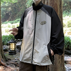 防晒衣男士韩版潮流拼色百搭宽松2024夏季ins帅气外套W5851-P41，男装防晒衣，星座412-3