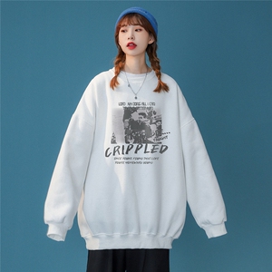 2023春装新款美式hiphop连帽卫衣高街潮流宽松卫衣W157 P30控48图片