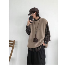 MM366-P40潮流情侣新款坎肩百搭无袖马甲背心毛衣，男装背心/马甲，星座617A-2