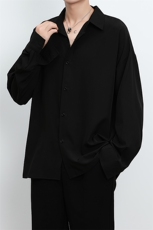 港风大码美式vibe潮牌痞帅翻领长袖衬衫男XZ213-CS8807-P55控68，男装衬衫，星座213
