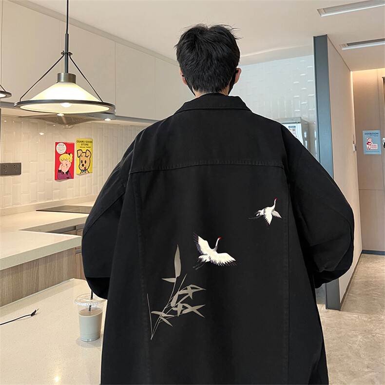 牛仔夹克男大码牛仔外套男茄克 NJ77394-P60图片