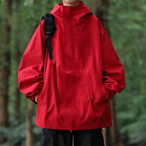 美式机能情侣冲锋衣外套男士新款防水防风户外夹克登山服CF45-P65图片