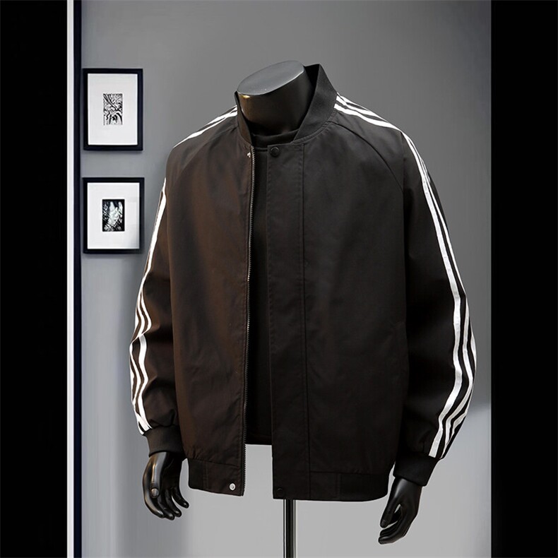 特批50新品飞行夹克三条杠外套多色男女同款夹克外套5802，男装夹克，电商A128