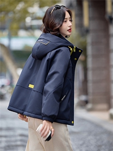 现货2025年冬季新款夹棉保暖棉衣派克服图片