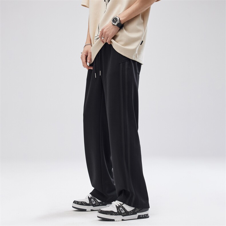 慵懒港味休闲裤男春夏季潮流高街美式复古设计感长裤DY5031-P79图片