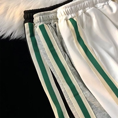 男宽松型潮运动裤新款条纹夏季休闲裤HK110P25，男装休闲裤，星座1116-2