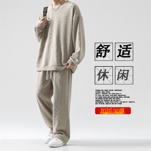加绒加厚美式休闲重磅条绒套装-TZ810常规特批92加绒特批112图片