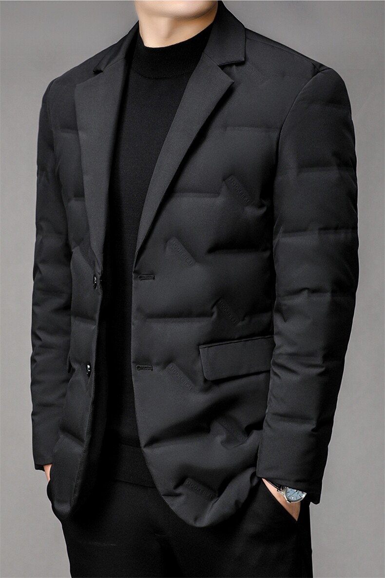 DF6601钱塘2020-2中年男士百搭简约冬季厚款时尚休闲羽绒服P220,男装羽绒服,钱塘207-2