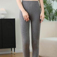 新款女士打底裤高腰显瘦保暖加厚双层35%裤，女装打底裤，飞艺羊绒