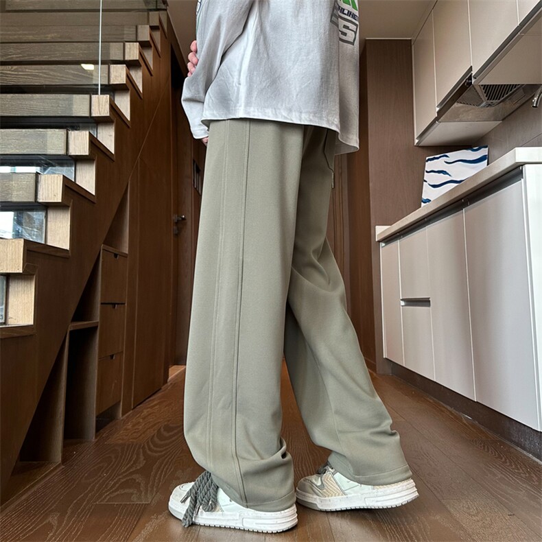 2024秋季新款内景大码菠萝格直筒卫裤M-5XHK24573-特P35,男装休闲裤,电商A022