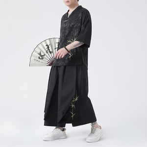 潮套装裙裤风上衣短袖裤裙新中式刺绣风TZ303-P138图片