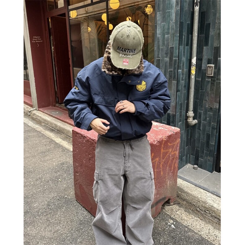 新款复古座山雕加绒加厚豹纹棉衣外套1408-WT688-批120（网图）,男装棉衣,四季星座1408（原星座1613）