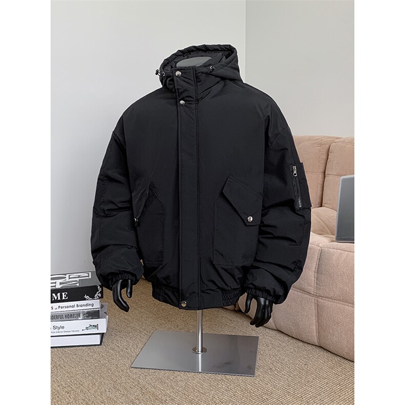 棉服男冬季新款港风宽松连帽棉衣MF9006-P90,男装棉衣,星座214-3