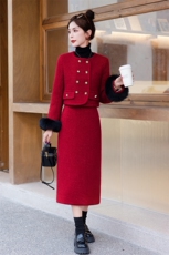 【bao款现货】2024新款冬小香白鸭绒羽绒气质套装袖毛真毛可脱卸，女装羽绒服，雅静靓衣