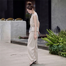 2026夏季新款苎麻马甲套装，简约时尚，不挑身材，穿着高级感，女装套装/套裙，米莱