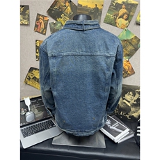B221美式高街暗黑小众重工艺加厚牛仔外套SY2433-P95控129，男装工装外套，电商B221