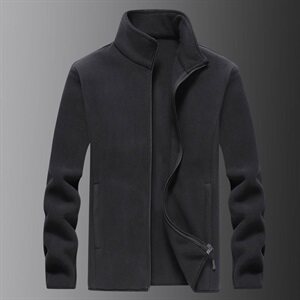 M-8XL 男日系立领双面摇粒绒开衫卫衣休闲外套 5032-1_9808P50图片