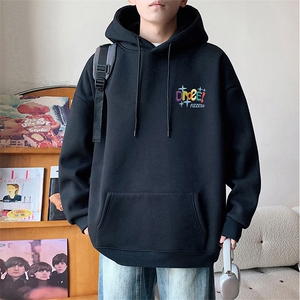 CM172P60加绒P65新品连帽卫衣重磅纯棉大码外套图片