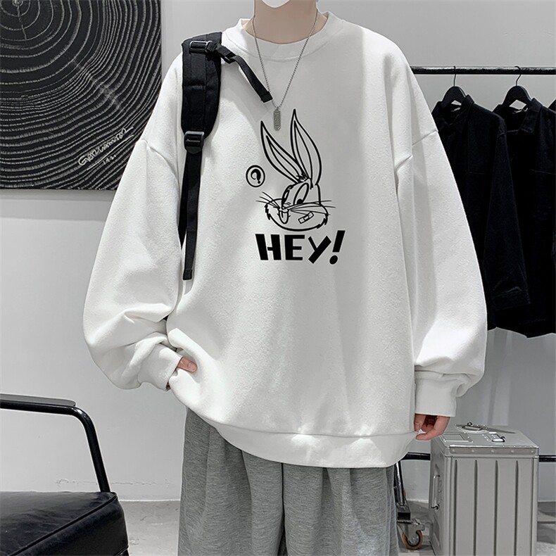 圆领卫衣男大码加厚加绒长袖t恤男S6179-P28加绒款-P33,男装卫衣,电商A040