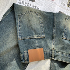 2025年秋季复古直筒阔腿裤【高圆圆同款】新款土耳其棉低腰牛仔裤，女装牛仔裤，泰合衣坊