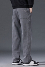 秋冬款男士商务微阔腿裤时尚潮流男装长裤秋季厚款莱赛尔9036外贸，男装休闲裤，星座224-1